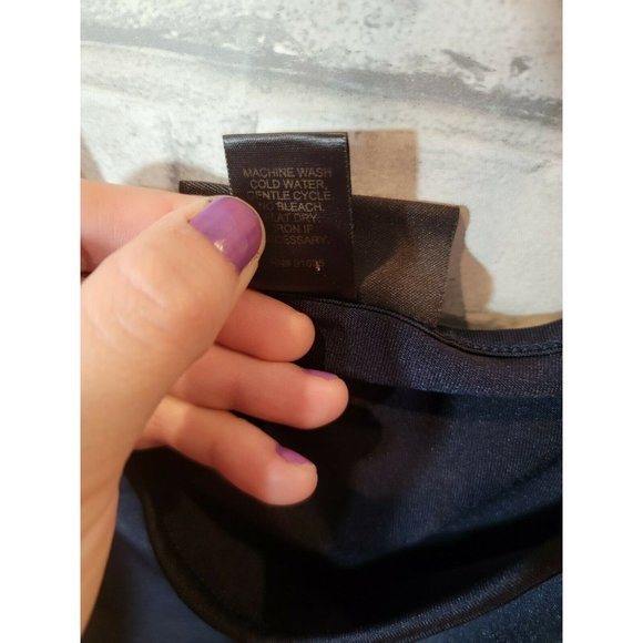 ASHLEY STEWART plus navy blue stretch soft tank top size 18/20 womens - Picture 5 of 6